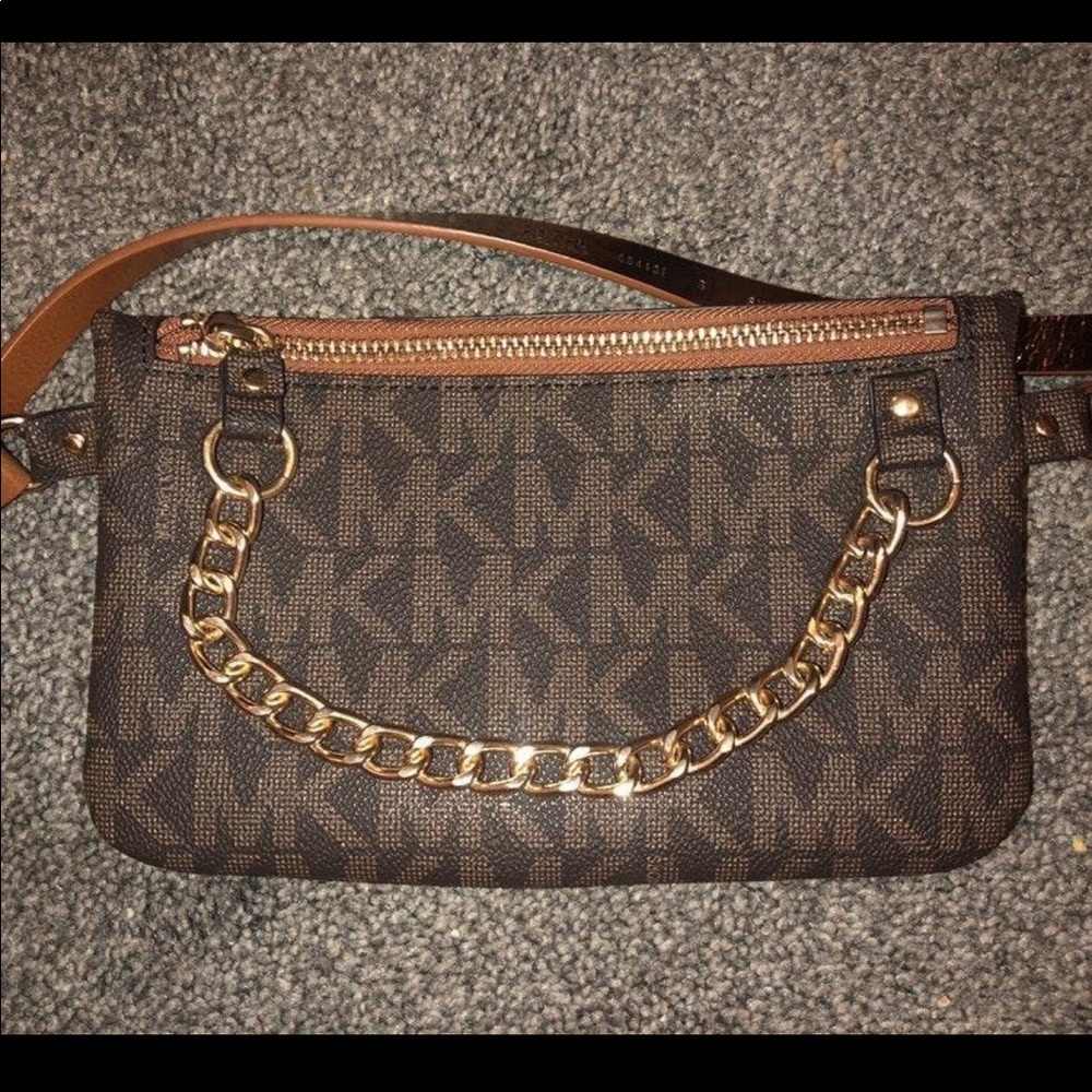 NEW Michael Kors leather belt bag